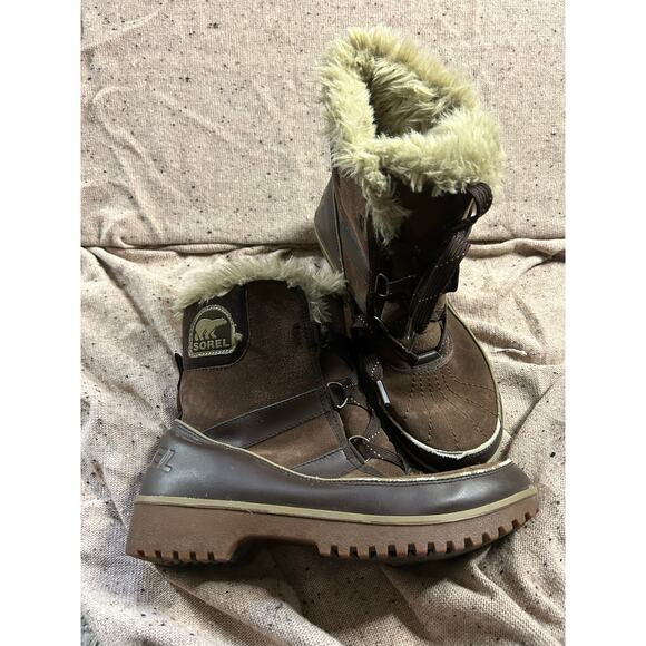 Sorel Women’s Tivoli II Boots Size 9 2089-256 Tobacco Brown Waterproof Insulated - Picture 1 of 10